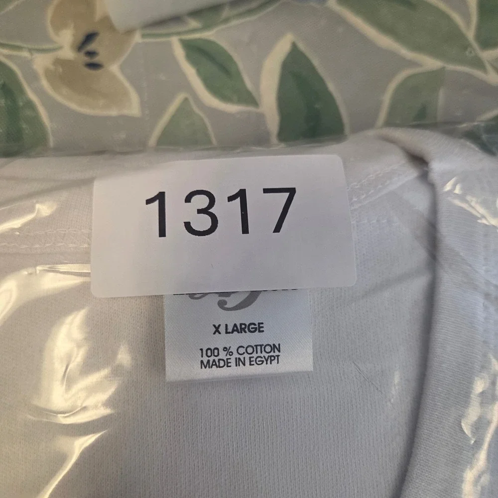 Andrew Scott Mens Thermal Crew Neck Long Sleeve Top White XL 100% Cotton 77100
